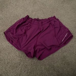purple hotty hot shorts size 6! 2.5 inch!